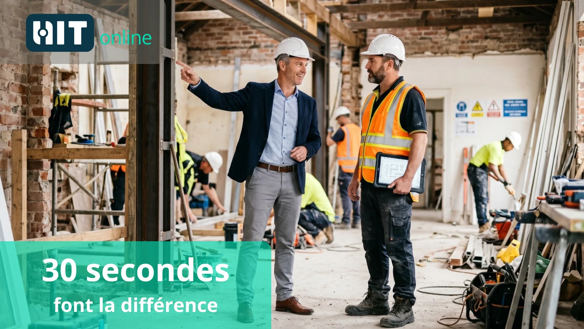 Sur chantier : 30 secondes peuvent faire la différence entre un supplément oublié et un supplément facturé