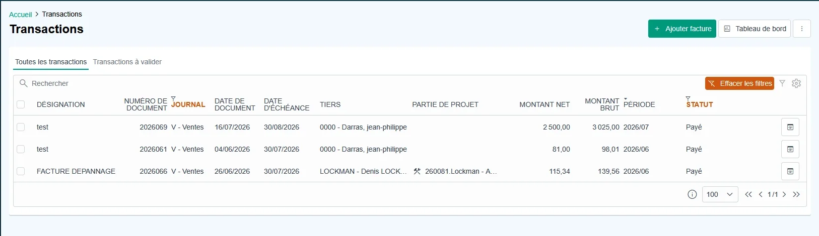 Adding a status to an invoice