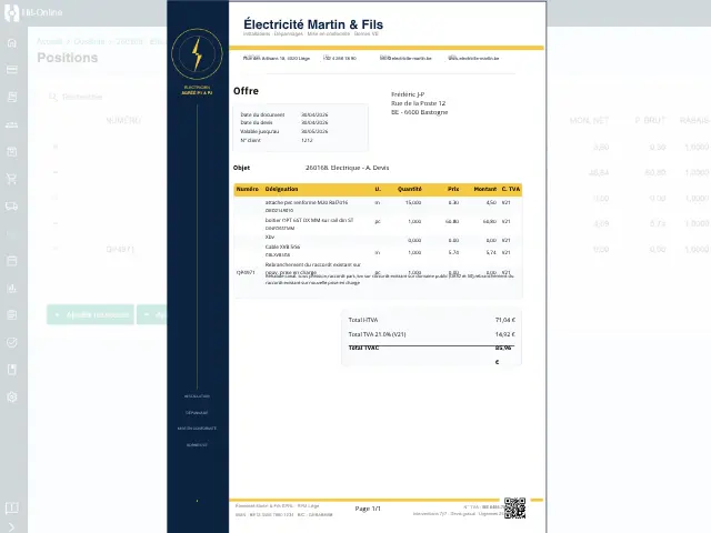 Ausdruck mit eigenem Logo Hit-Online
